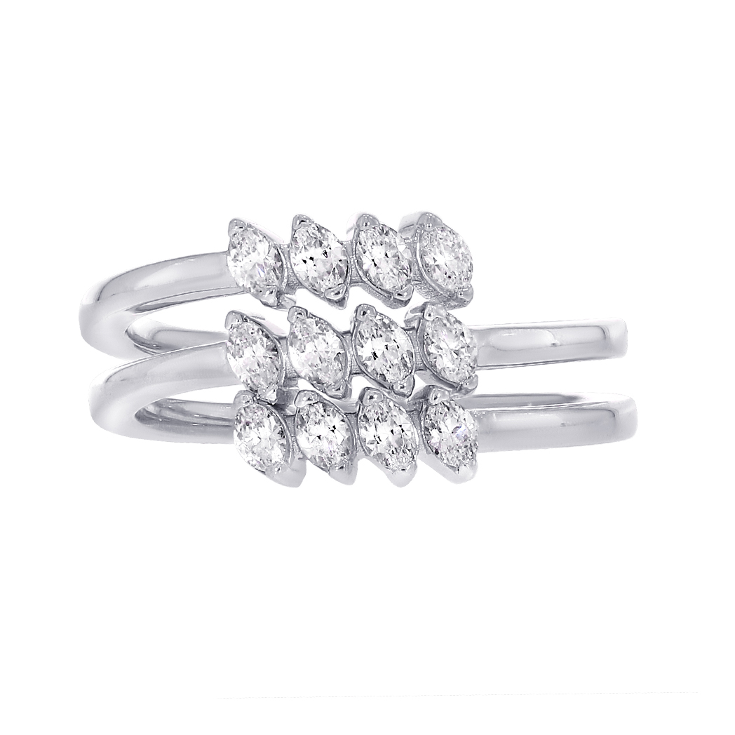 Marquise 3 Row Diamond Ring LR12828A
